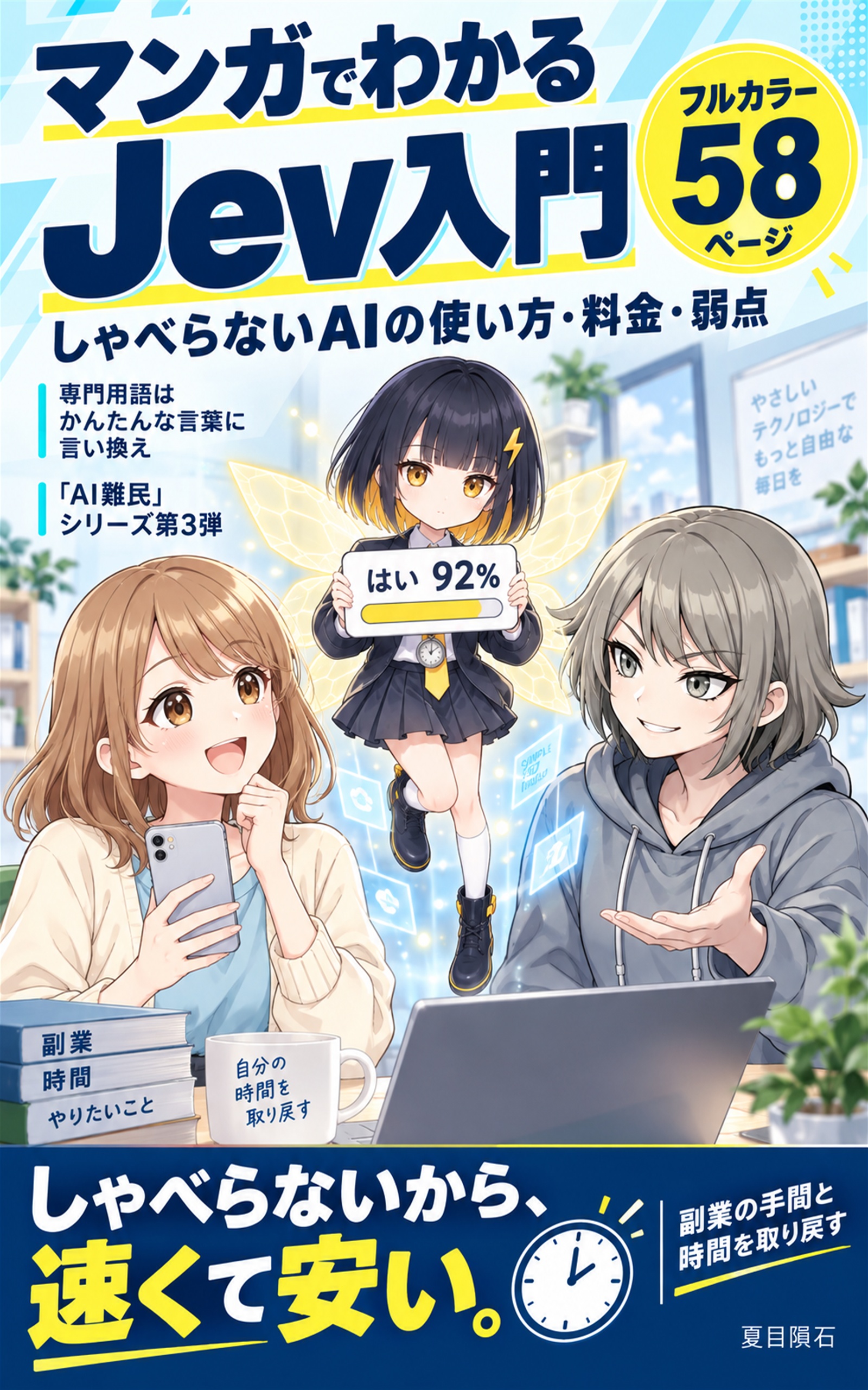 マンガでわかるJev入門　しゃべらないAIで副業と仕事を自動化する使い方: Claude Code・Codexで作る仕事効率化の始め方から料金・弱点・ChatGPTとの違いまで初心者向けに解説
