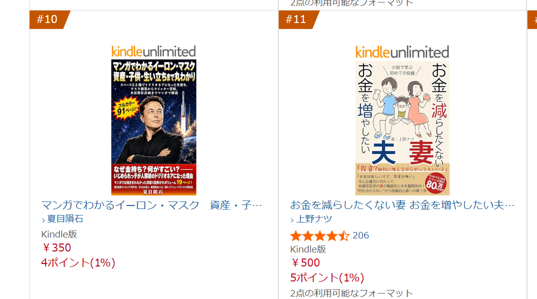 Amazon売れ筋ランキング 実際の画面